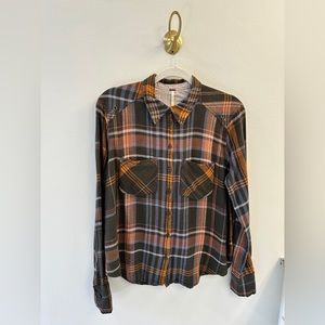 Free People Plaid Shirt size XS